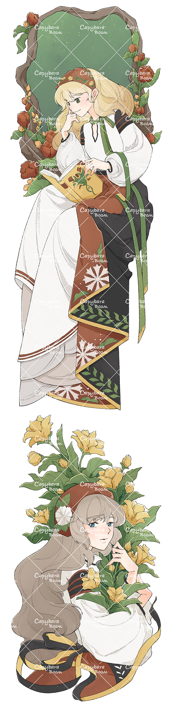 以花为主题的胶带稿（图ZMzU0NjYwMzEy） - 其他 - 站酷设计师羊腰子666原创素材 - 站酷ZCOOL