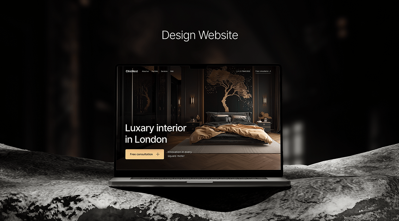 网页设计-Luxury Interior