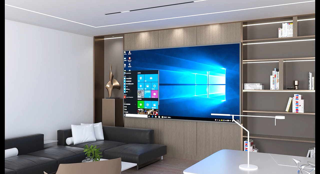 某品牌98吋会议大屏动画