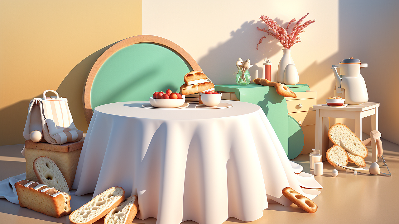 AI摄影-烘焙面包