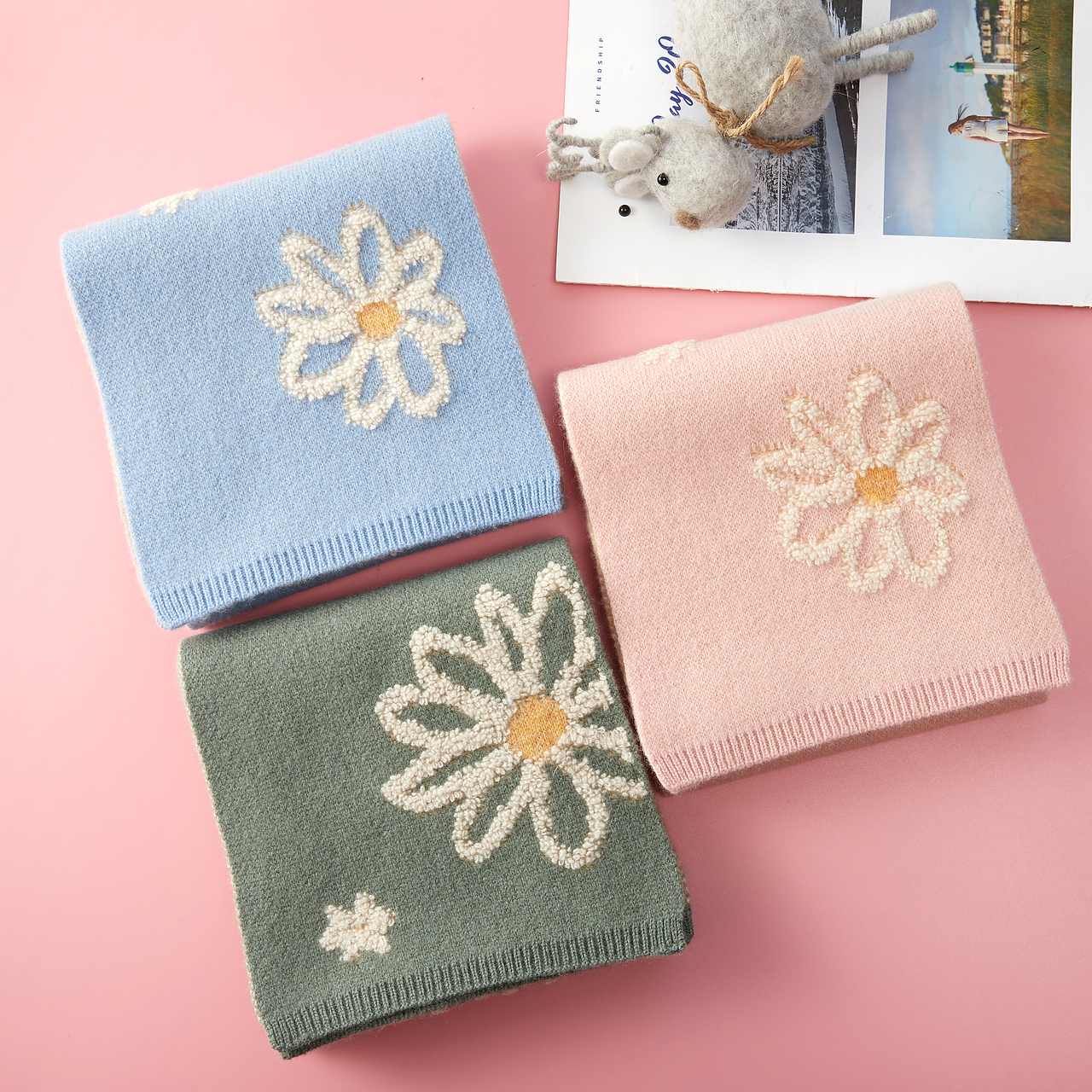 羊绒羊毛围巾样片分享