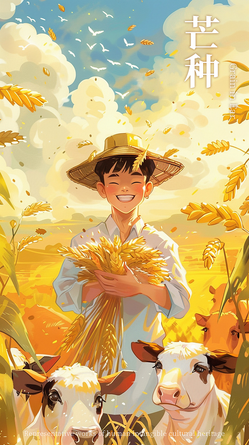 二十四节气AI插画，之前接的单子（图ZMzY3MTY3MzI0） - AI作品 - 站酷设计师I虫子I原创素材 - 站酷ZCOOL