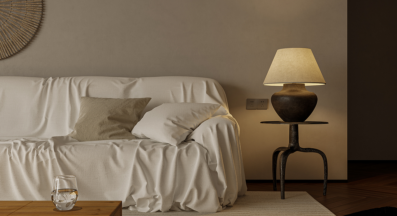 150m²平层侘寂风，简约复古