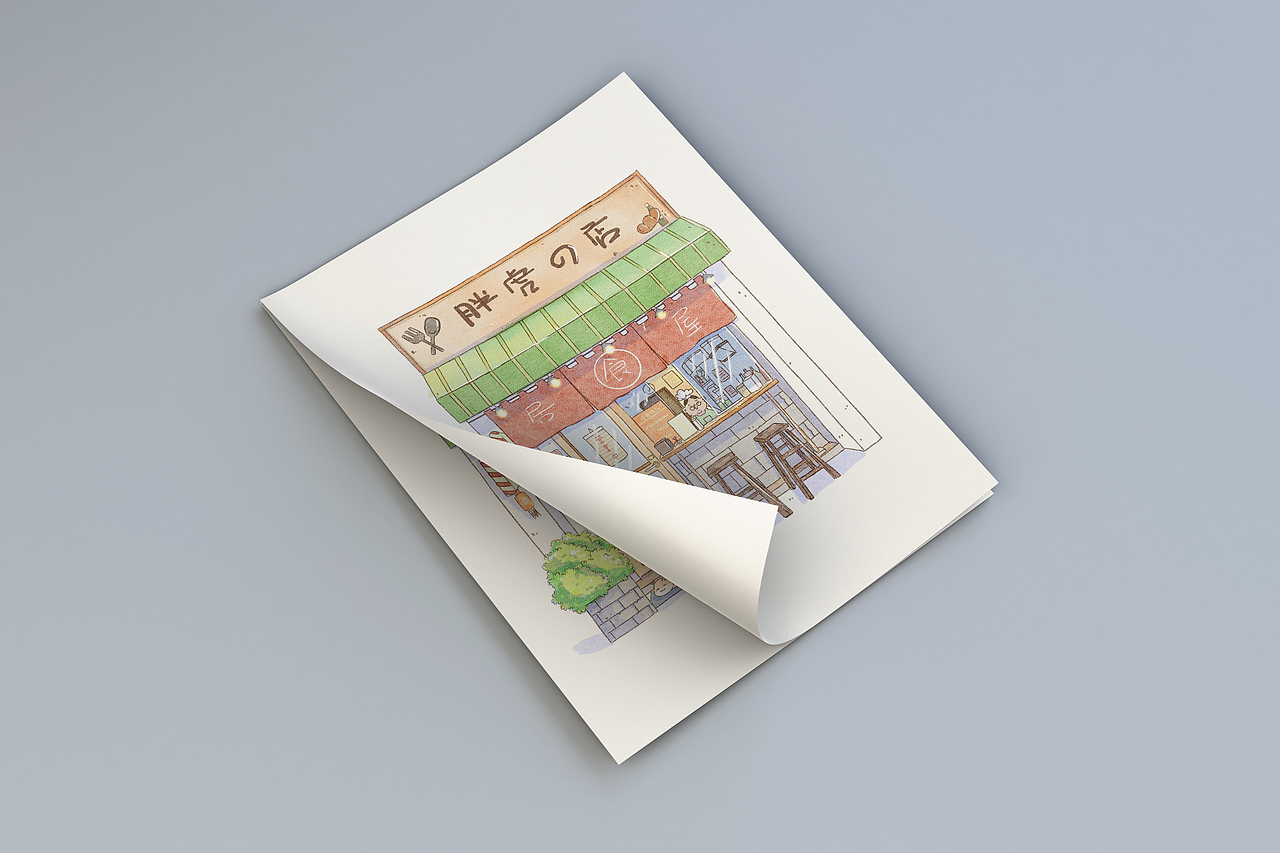 钢笔淡彩小房子（图ZMzAxMzkwMzI4） - 商业插画 - 站酷设计师丹丹蛋蛋阿拉丹原创素材 - 站酷ZCOOL