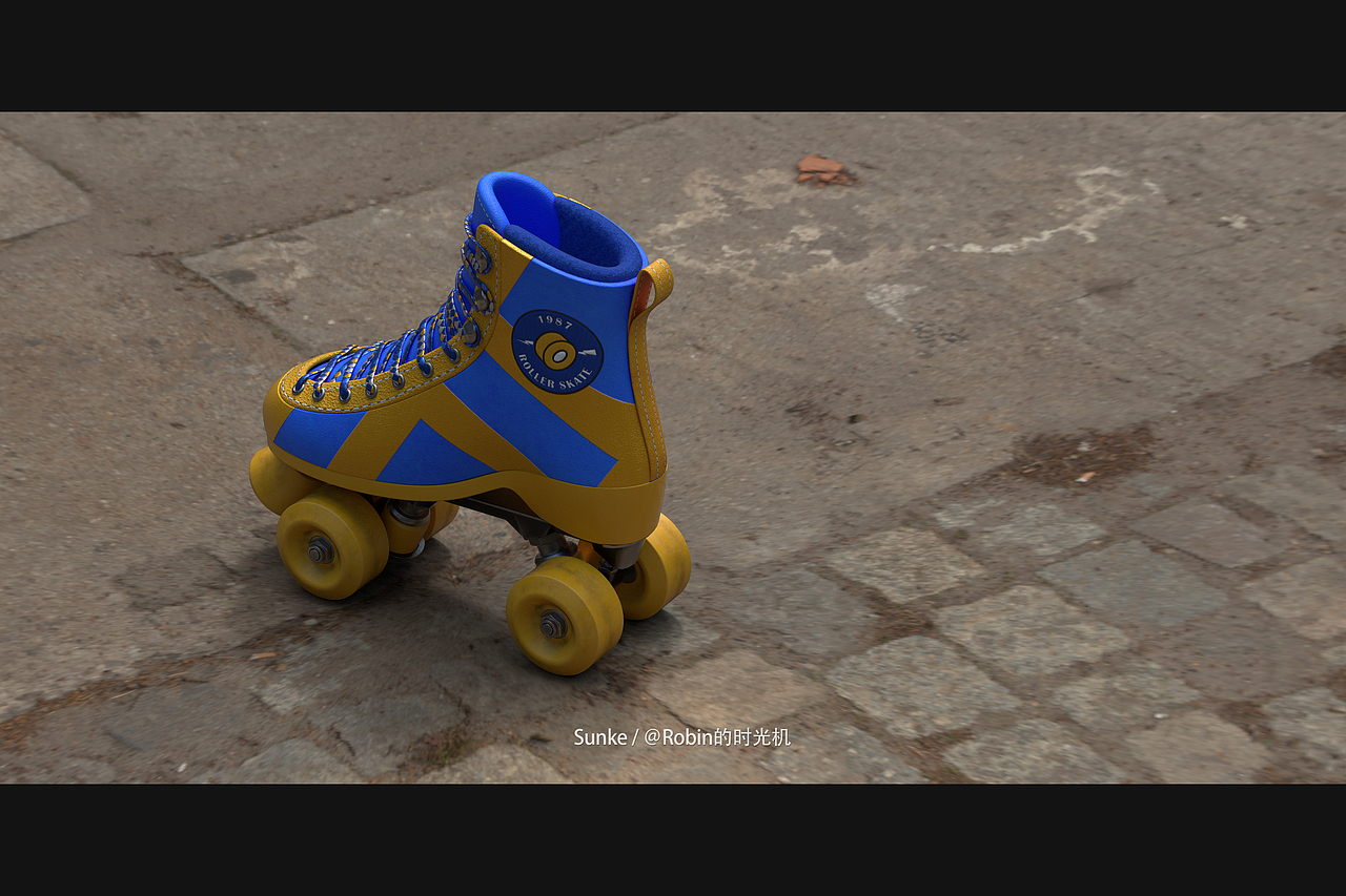 Substance Painter 溜冰鞋材质制作+四大渲染器对比