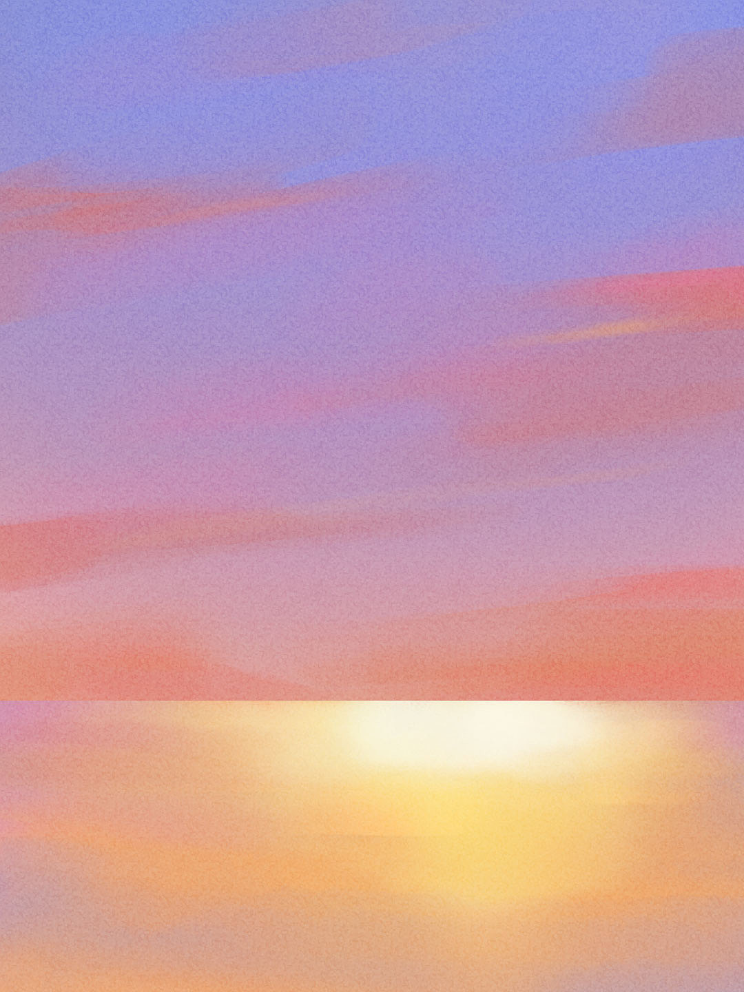 治愈系插画2-橘色天际线