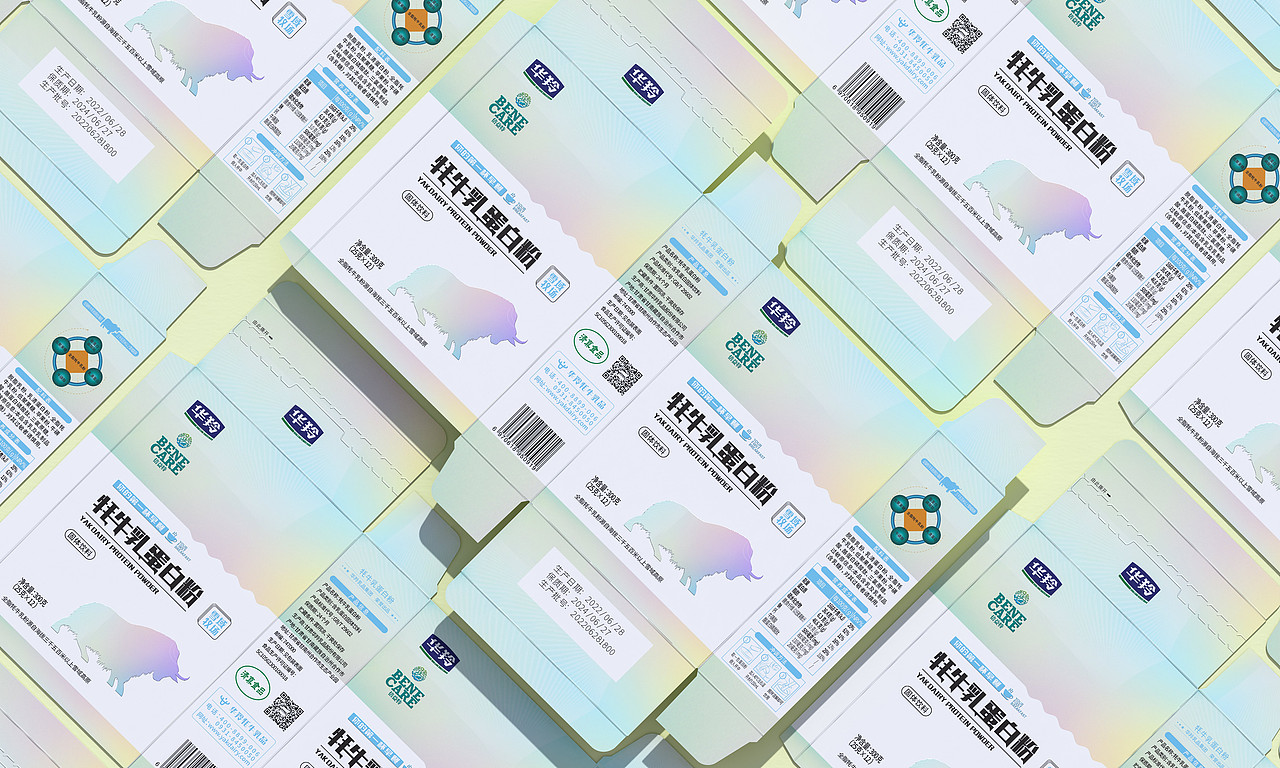 华羚×后潮|牦牛乳蛋白粉奶粉包装设计