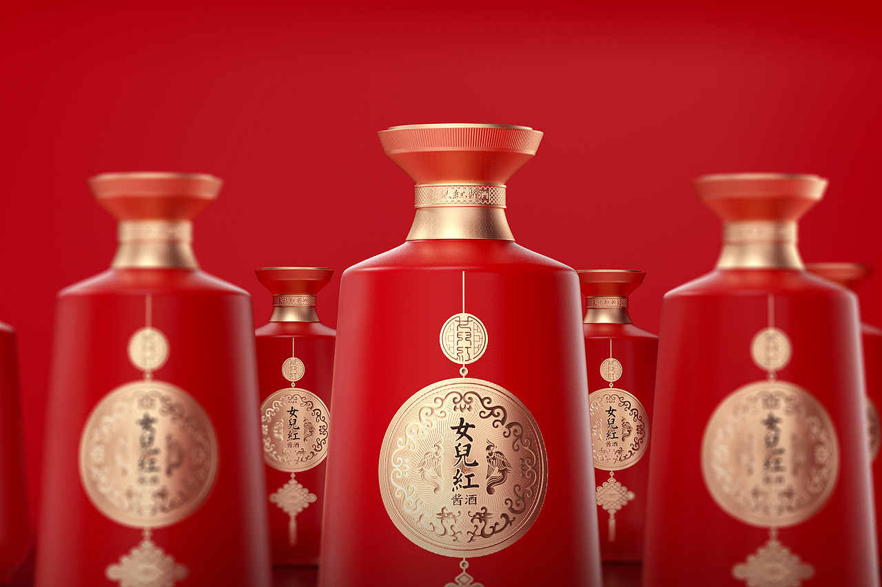 女儿红酱酒包装设计（图ZMjk2Nzc2MjQw） - 包装 - 站酷设计师非常态Design原创素材 - 站酷ZCOOL