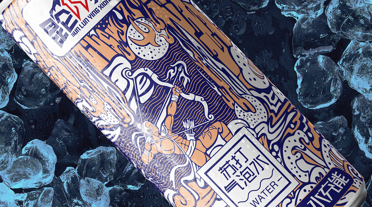 昆仑英雄水品牌包装设计