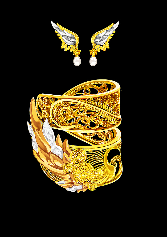 花卉首饰设计（图ZMzMxOTE0MTY4） - 首饰设计 - 站酷设计师寒江雪的插画原创素材 - 站酷ZCOOL