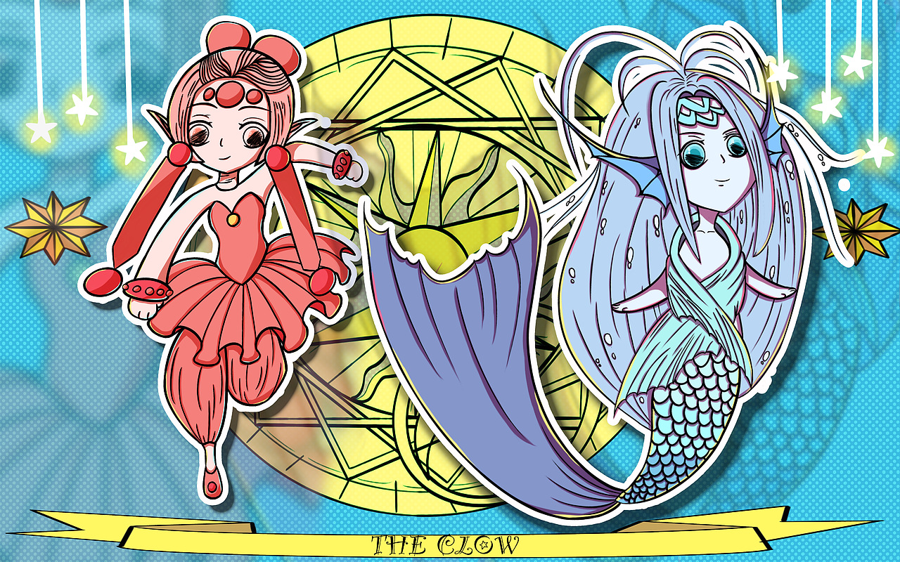 新銳國潮版百變小櫻魔術卡（圖ZMzA0NTYyNDIw） - 新銳潮流插畫 - 站酷設計師小雨星點點原創(chuàng)素材 - 站酷ZCOOL