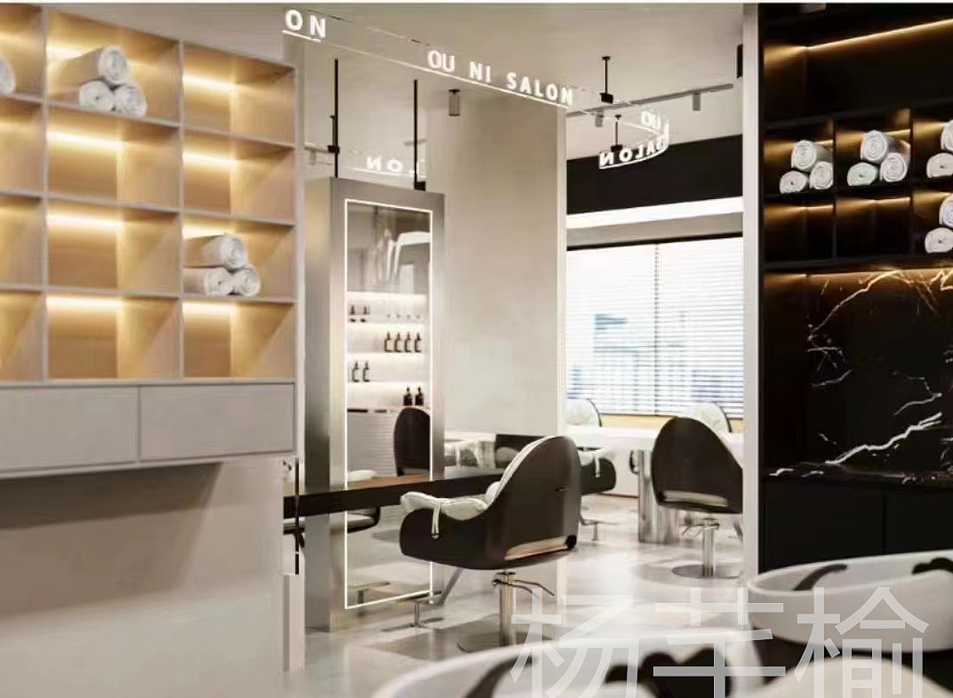 美甲美睫美发一体店门头