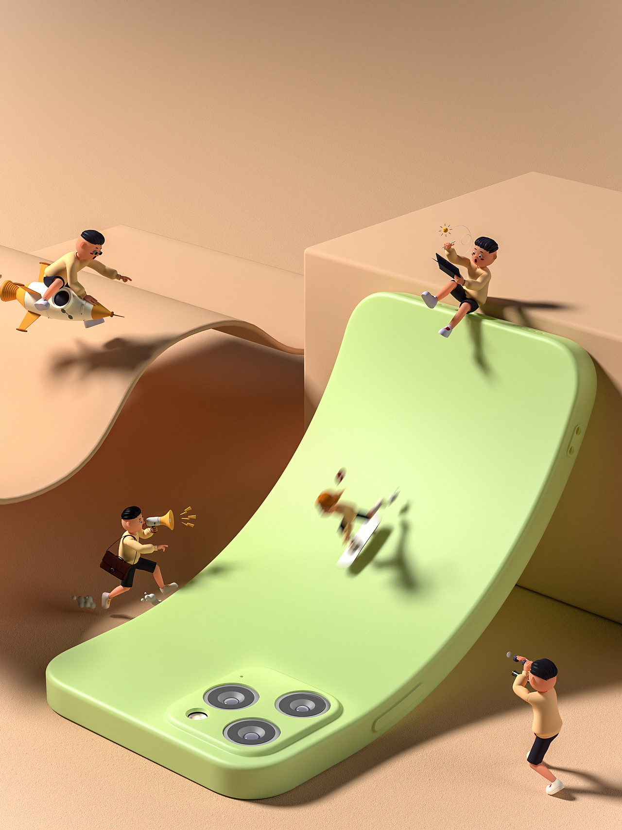 【Redshift】6月渲染（图ZMzA3MzkyMTIw） - 产品 - 站酷设计师海上明月123原创素材 - 站酷ZCOOL