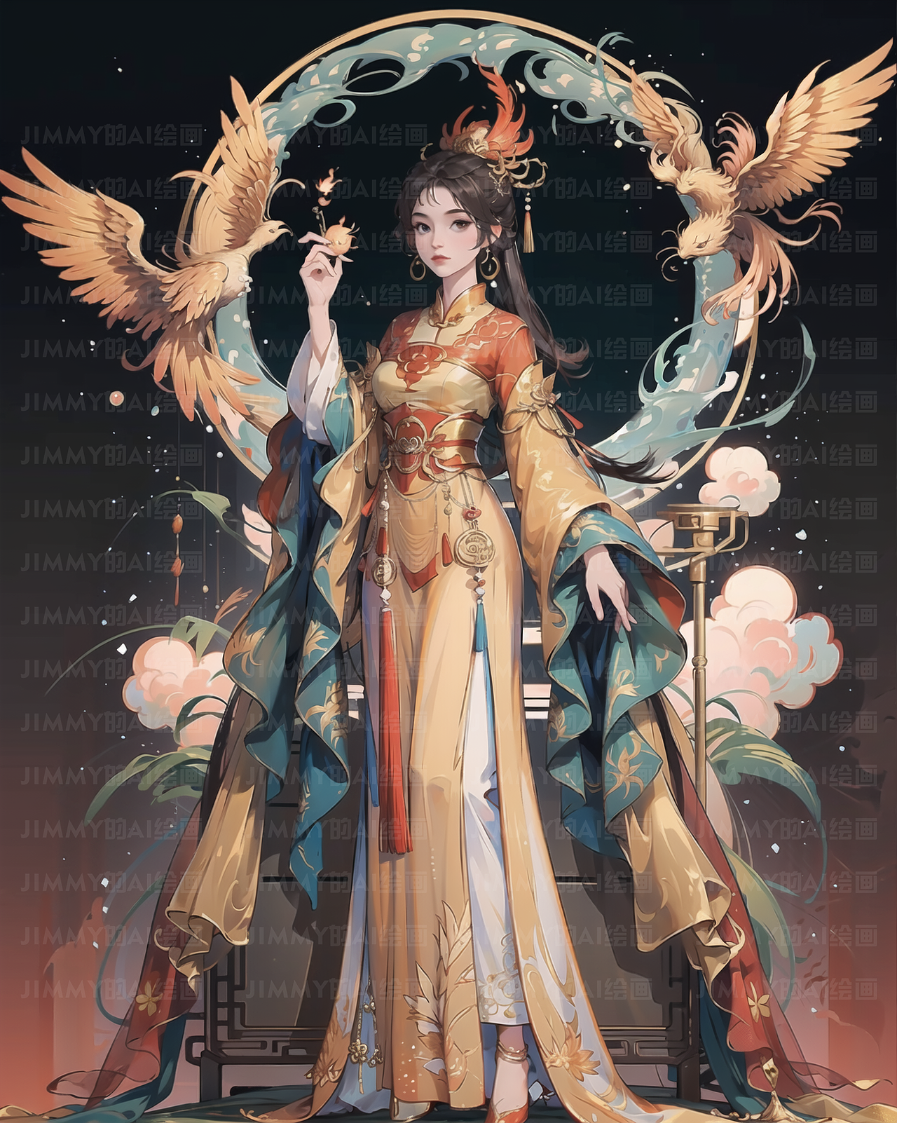 自己练了一个国风模型,效果还可以,感受一下