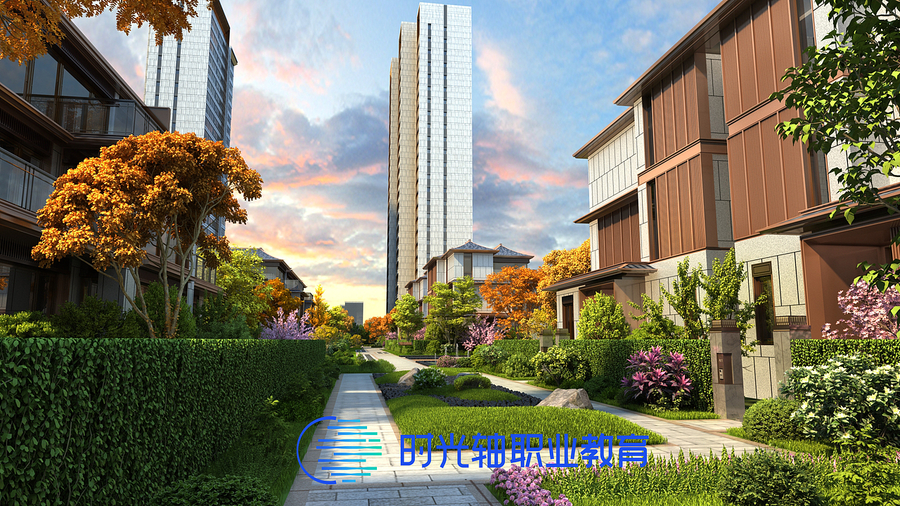 时光轴-建筑可视化二十三期-室外练习（图ZMzM1OTg1OTgw） - 动画/影视 - 站酷设计师时光轴杨老师原创素材 - 站酷ZCOOL