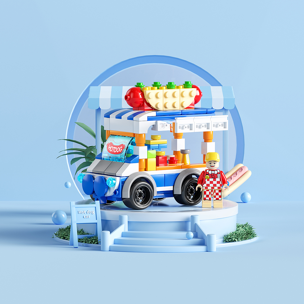 Snack street—积木_小吃街