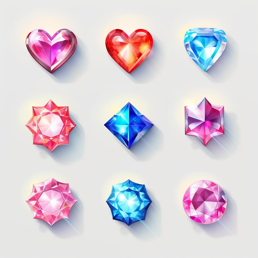 Midjourney 可以做游戏UI图标了，太酷了！（图ZMzQxODAzOTA0） - 图标 - 站酷设计师元宝啊圆宝原创素材 - 站酷ZCOOL