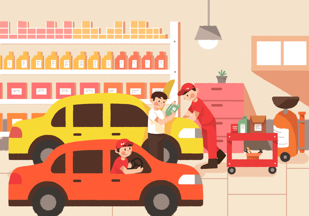 汽车店（图ZMzUwNDE5MDcy） - 商业插画 - 站酷设计师金语明原创素材 - 站酷ZCOOL