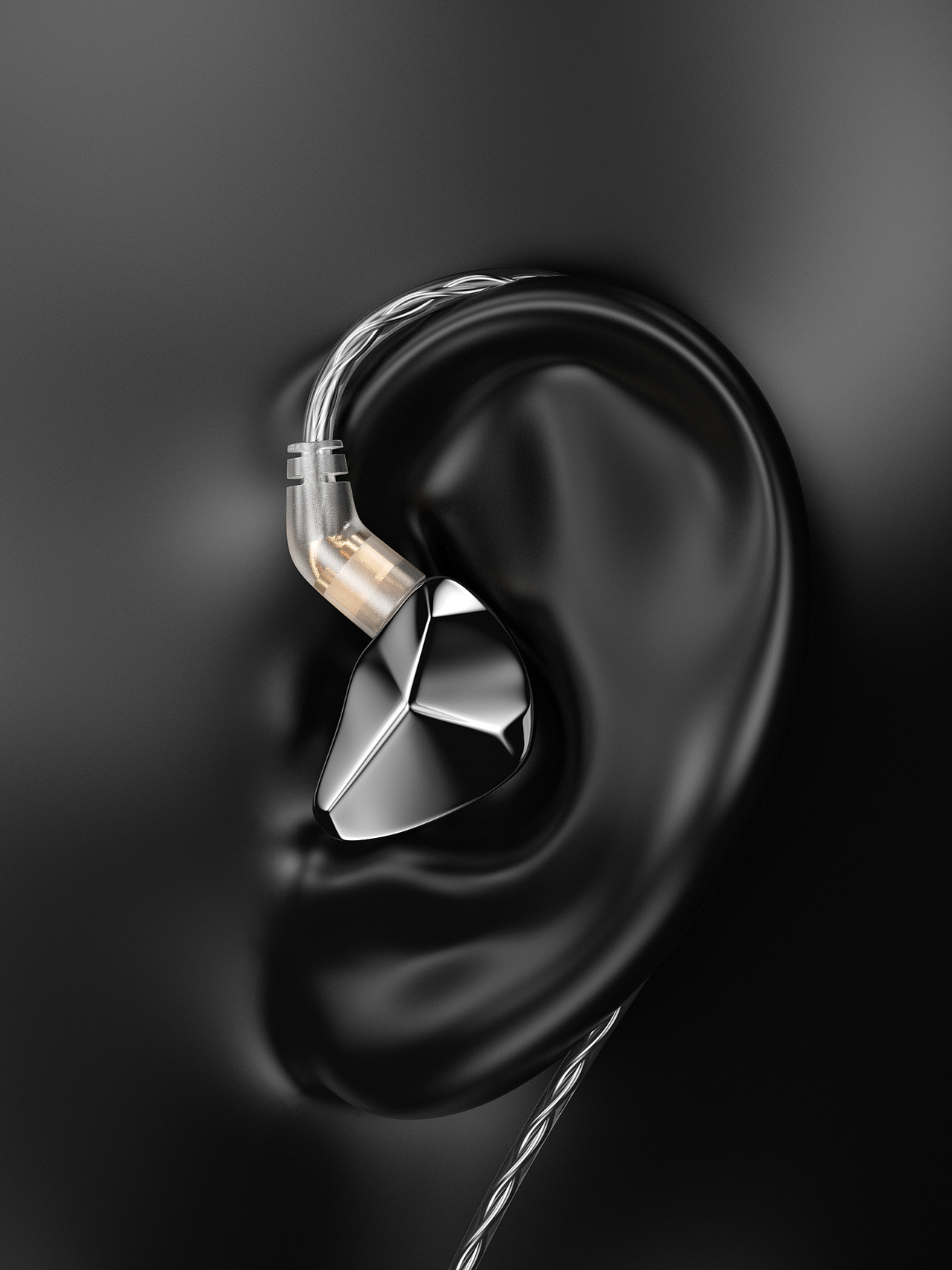 挂耳式耳机 建模渲染