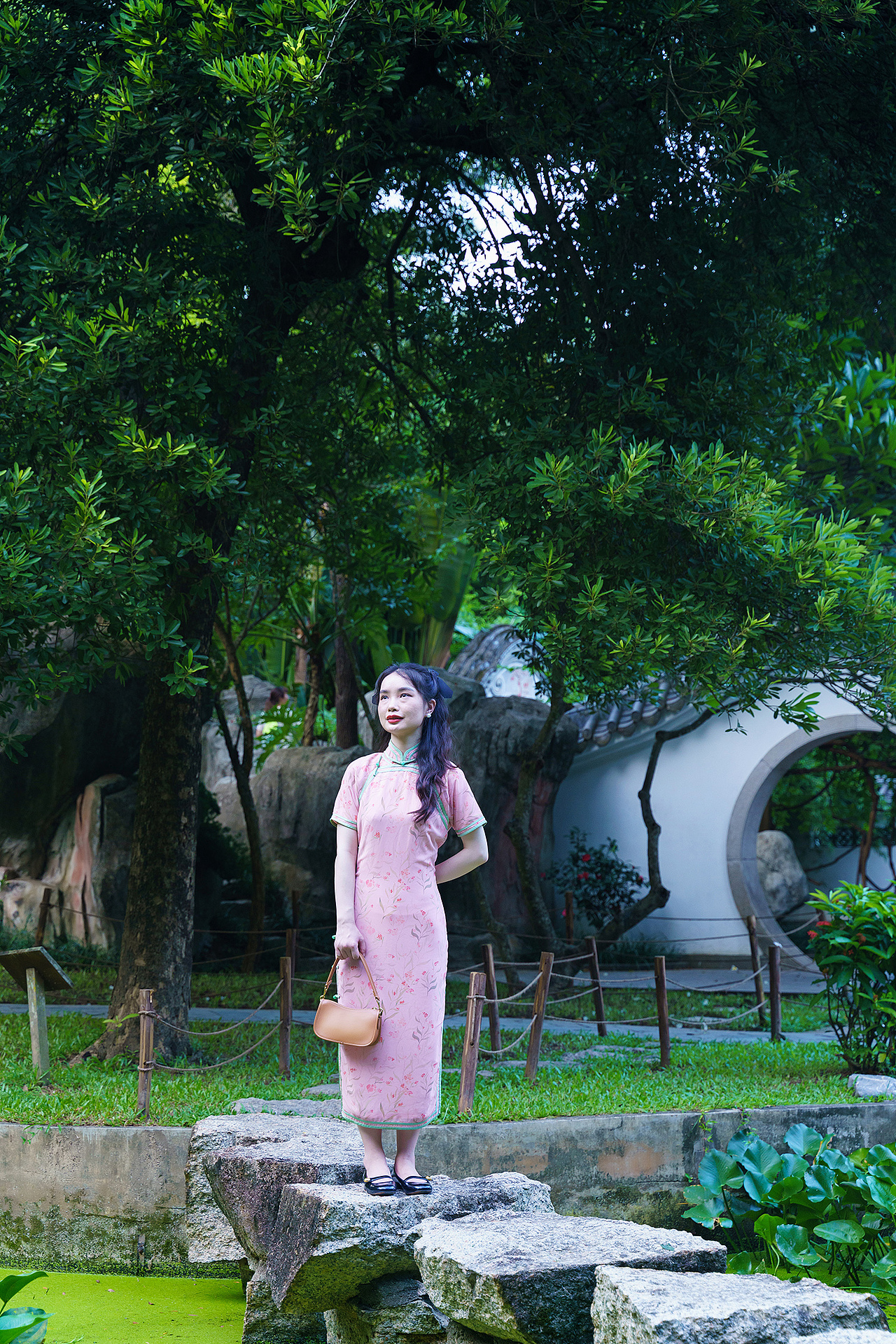 深圳园博园旗袍人像