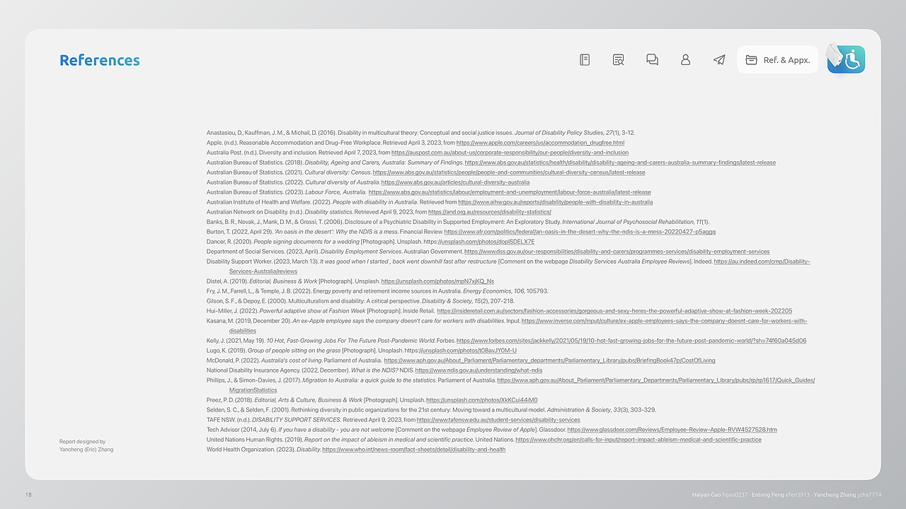 用户调研报告｜澳洲残疾人就业扶持计划（图ZMzM3NzUxMzUy） - PPT/Keynote - 站酷设计师沃特尼三角原创素材 - 站酷ZCOOL
