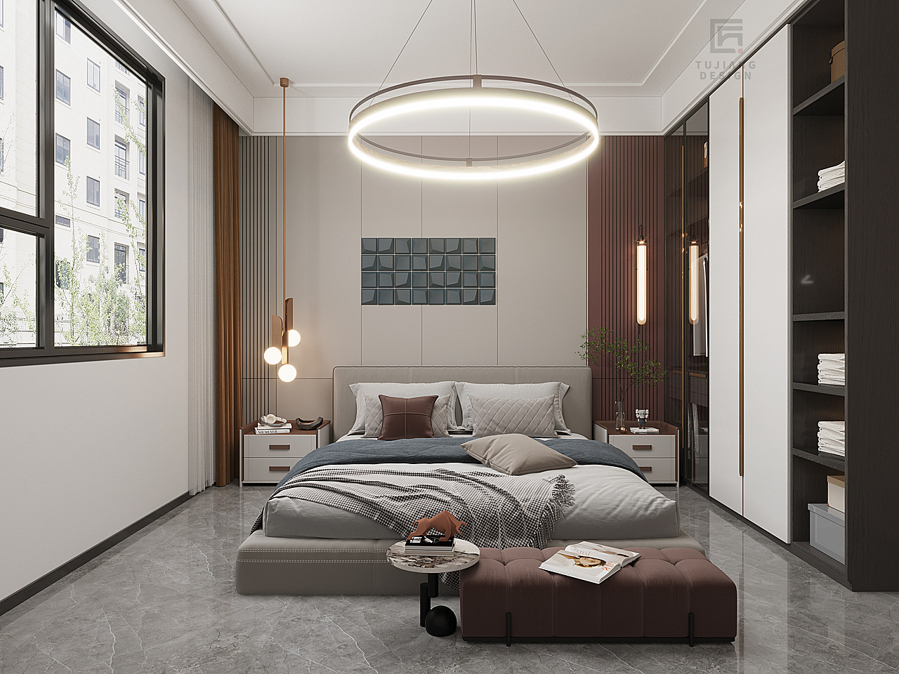 现代极简风格,简洁婉约,独具风致和格调。