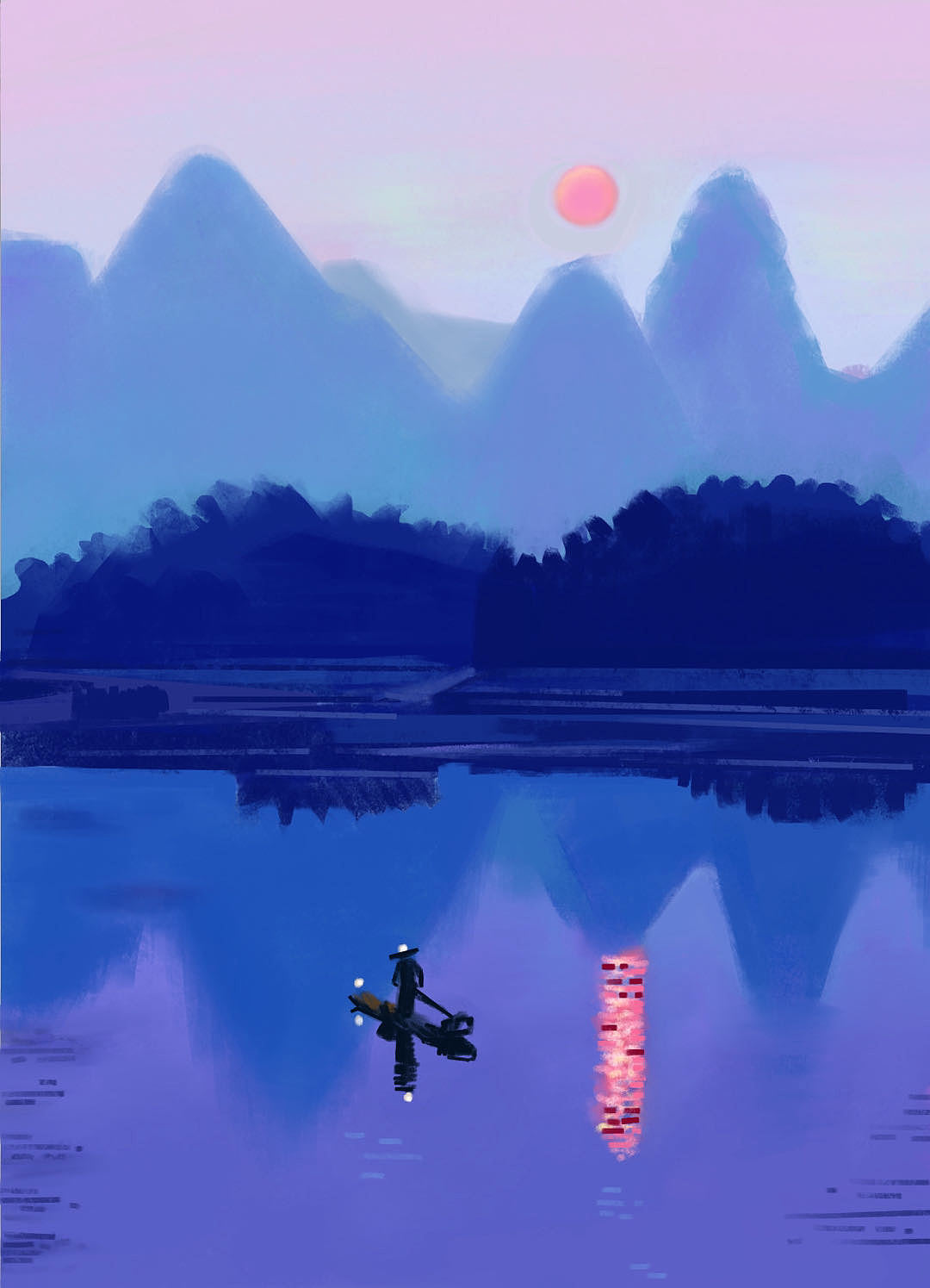 色彩练习100张（55/100）（图ZMzM2MDg4MzYw） - 绘画 - 站酷设计师夏绘生原创素材 - 站酷ZCOOL
