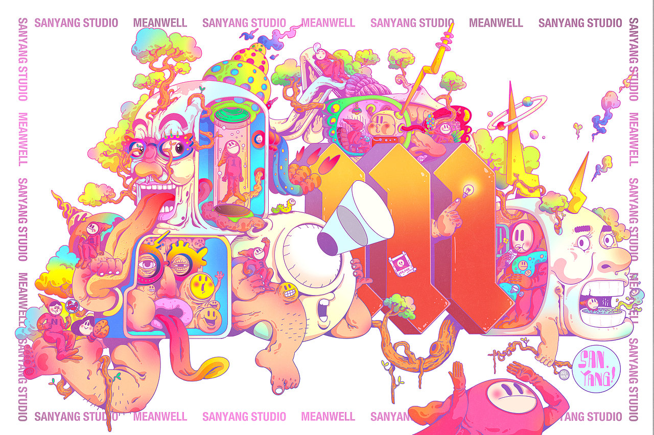 SannYang Studio 墙绘插画（图ZMzI5MjQyODI4） - 商业插画 - 站酷设计师18颗星球原创素材 - 站酷ZCOOL