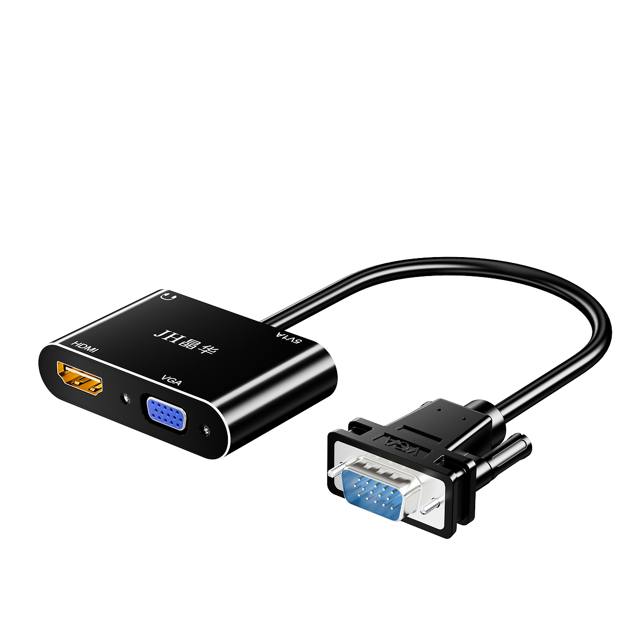 JH/晶华 (VGA 转HDMI+VGA)C4D3C产品渲染