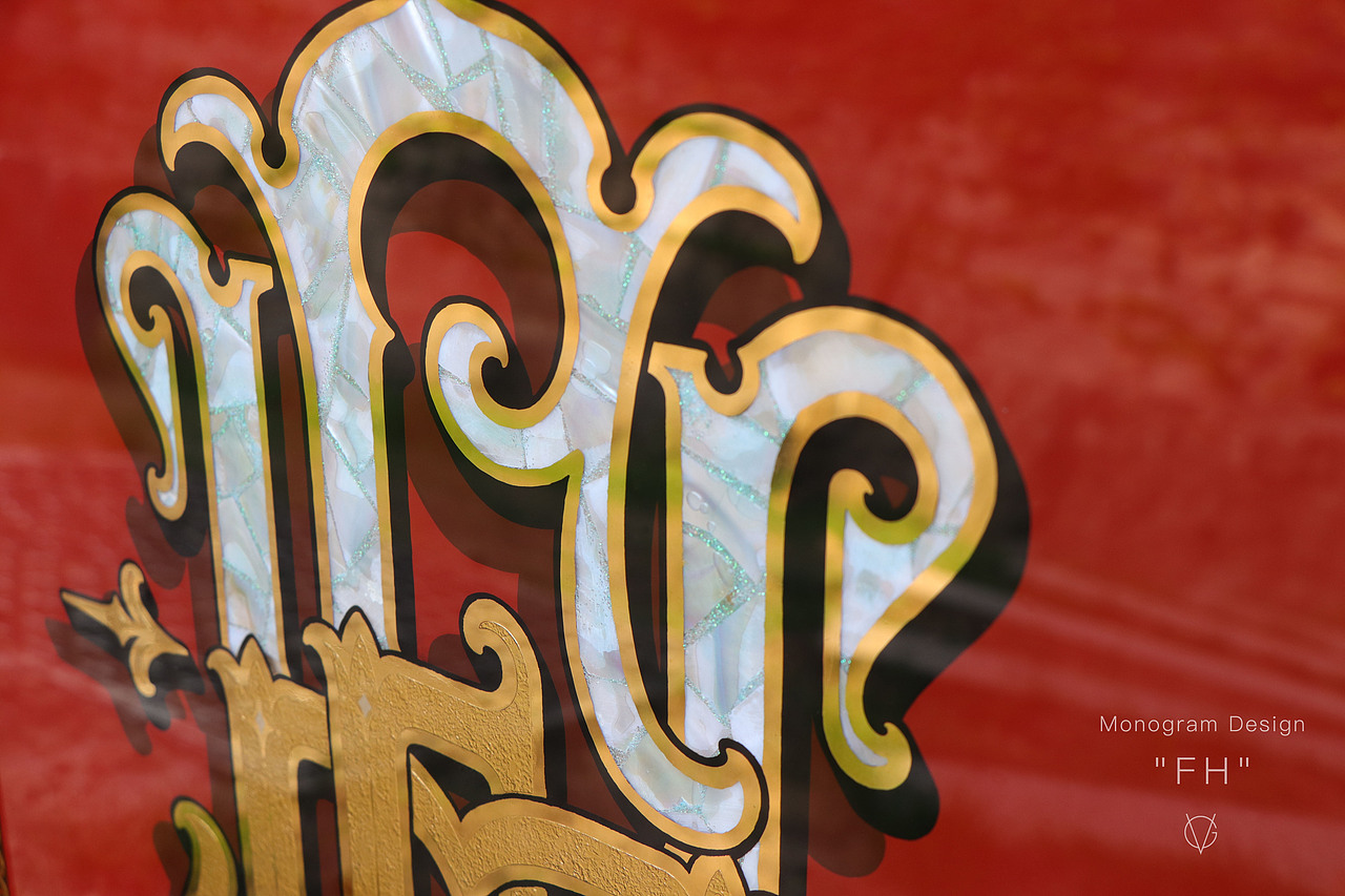 婚礼徽章LOGO-FH-Monogram花押字-手绘复古镜画（图ZMzE2NzQwNjI0） - 字体/字形 - 站酷设计师vgworks原创素材 - 站酷ZCOOL