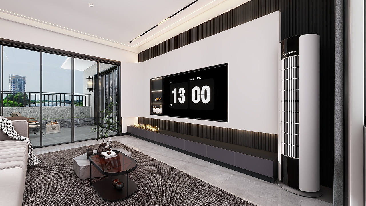 四川成都新鸿路119号院(150平方法式现代复式五居室)