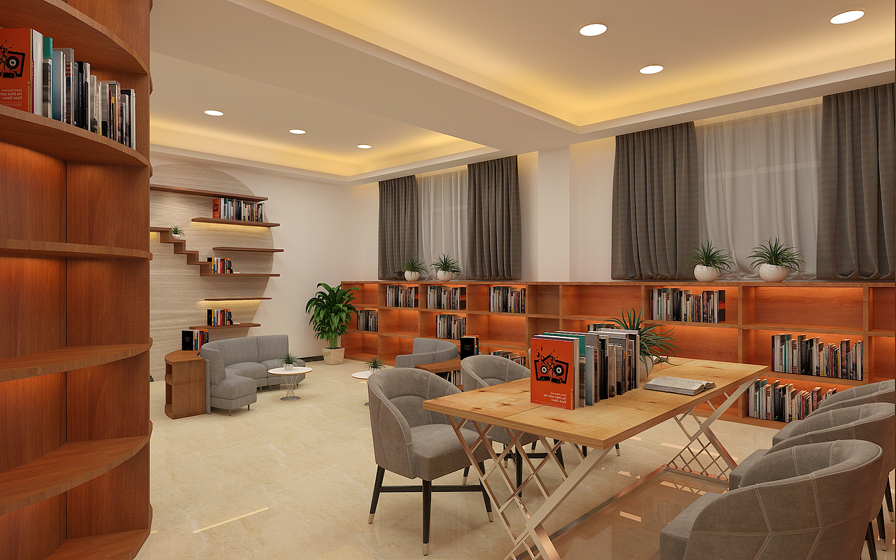 学校图书馆 阅读室（图ZMzAxMzM3MzM2） - 展陈设计 - 站酷设计师云景工程设计原创素材 - 站酷ZCOOL