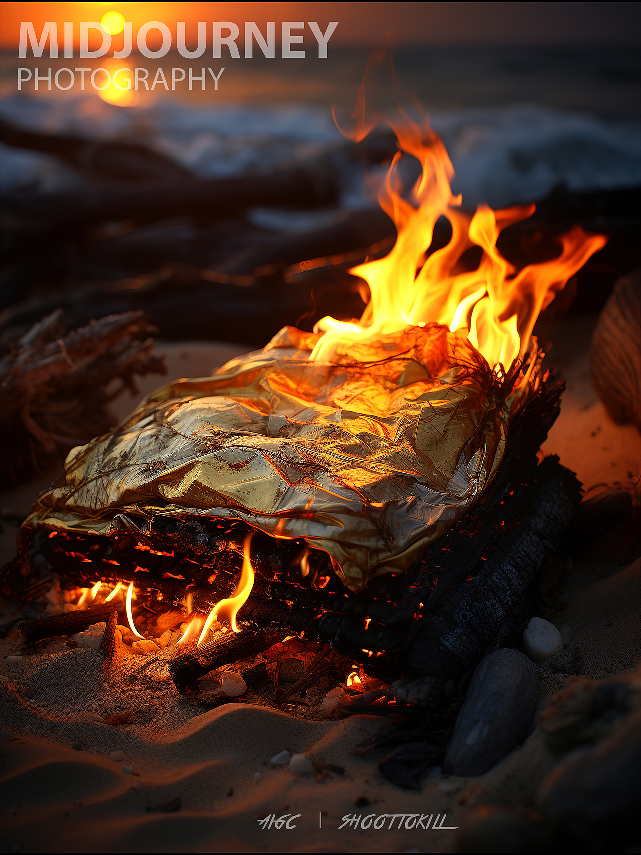 Ai美食摄影-篝火烤鱼（图ZMzU5OTM2NzMy） - AI作品 - 站酷设计师令人迷惑的卡老师原创素材 - 站酷ZCOOL