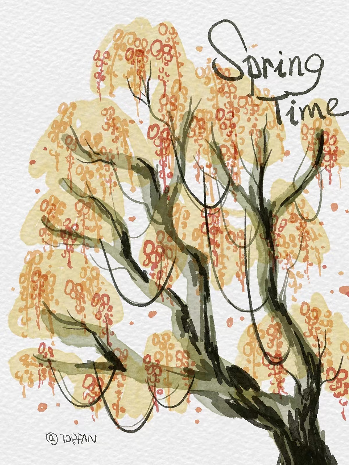 速写：尝试用色彩表达（图ZMzIzNjQwMzIw） - 艺术插画 - 站酷设计师陶普芬儿原创素材 - 站酷ZCOOL