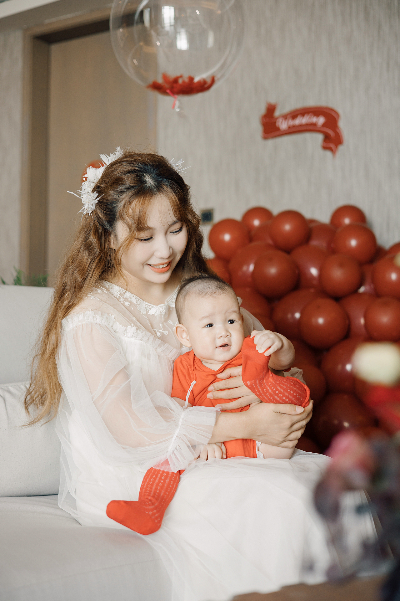 抱着宝宝结婚真的太酷啦!!