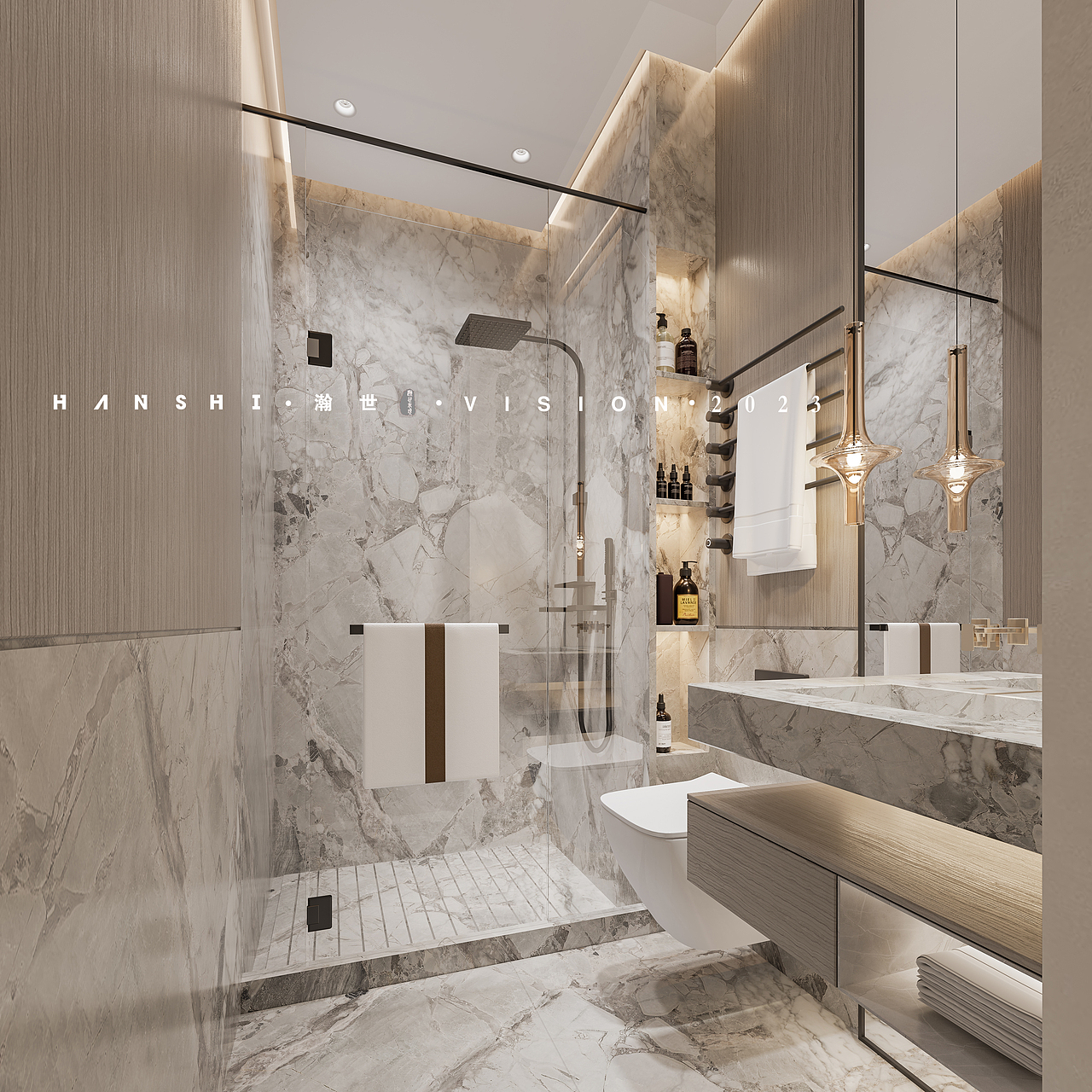 现代极简家装-瀚世表现