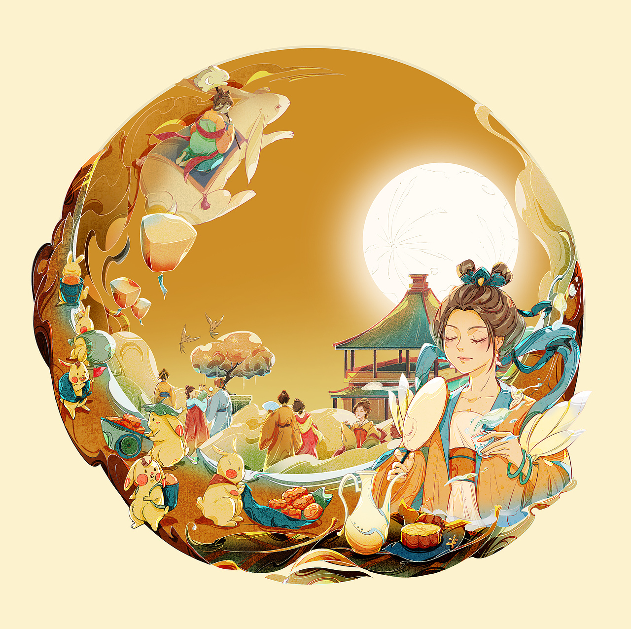 2022中秋礼盒 || 清风朗月（图ZMzE5NDgyOTI0） - 包装 - 站酷设计师一二咯原创素材 - 站酷ZCOOL