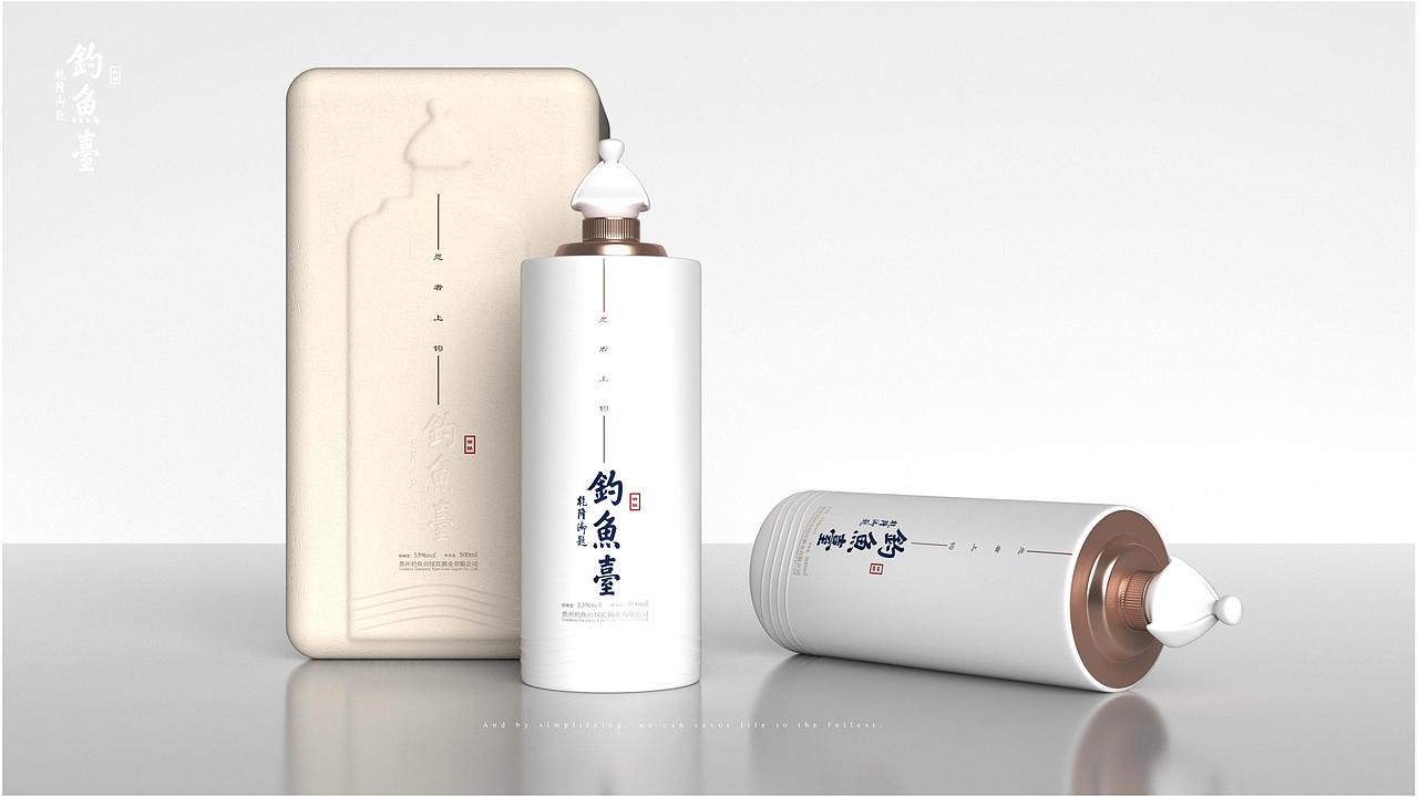 钓鱼台-环保白酒包装设计
