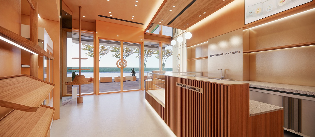 欢牛蛋糕屋(义乌之心店)空间策划设计