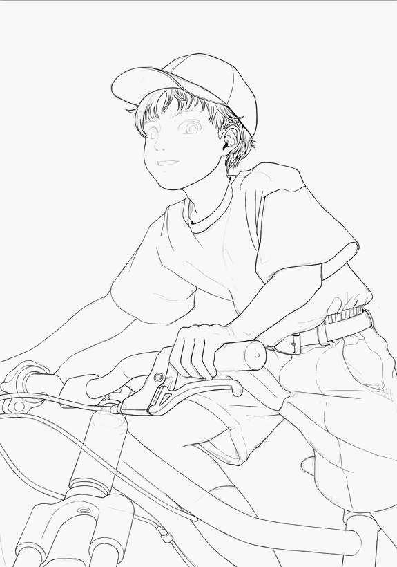 单车少年（图ZMjMwNDMwMzg0） - 创作习作 - 站酷设计师御鳞原创素材 - 站酷ZCOOL