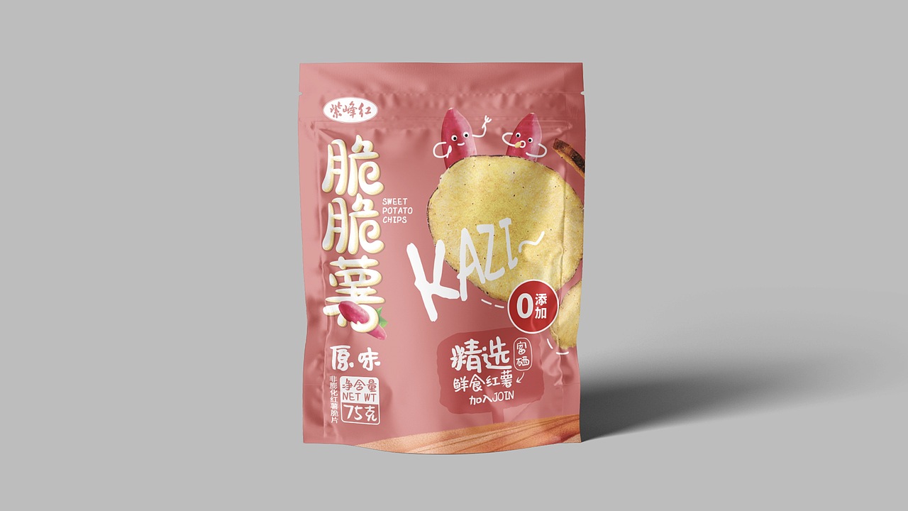 《脆脆薯》红薯脆片包装设计