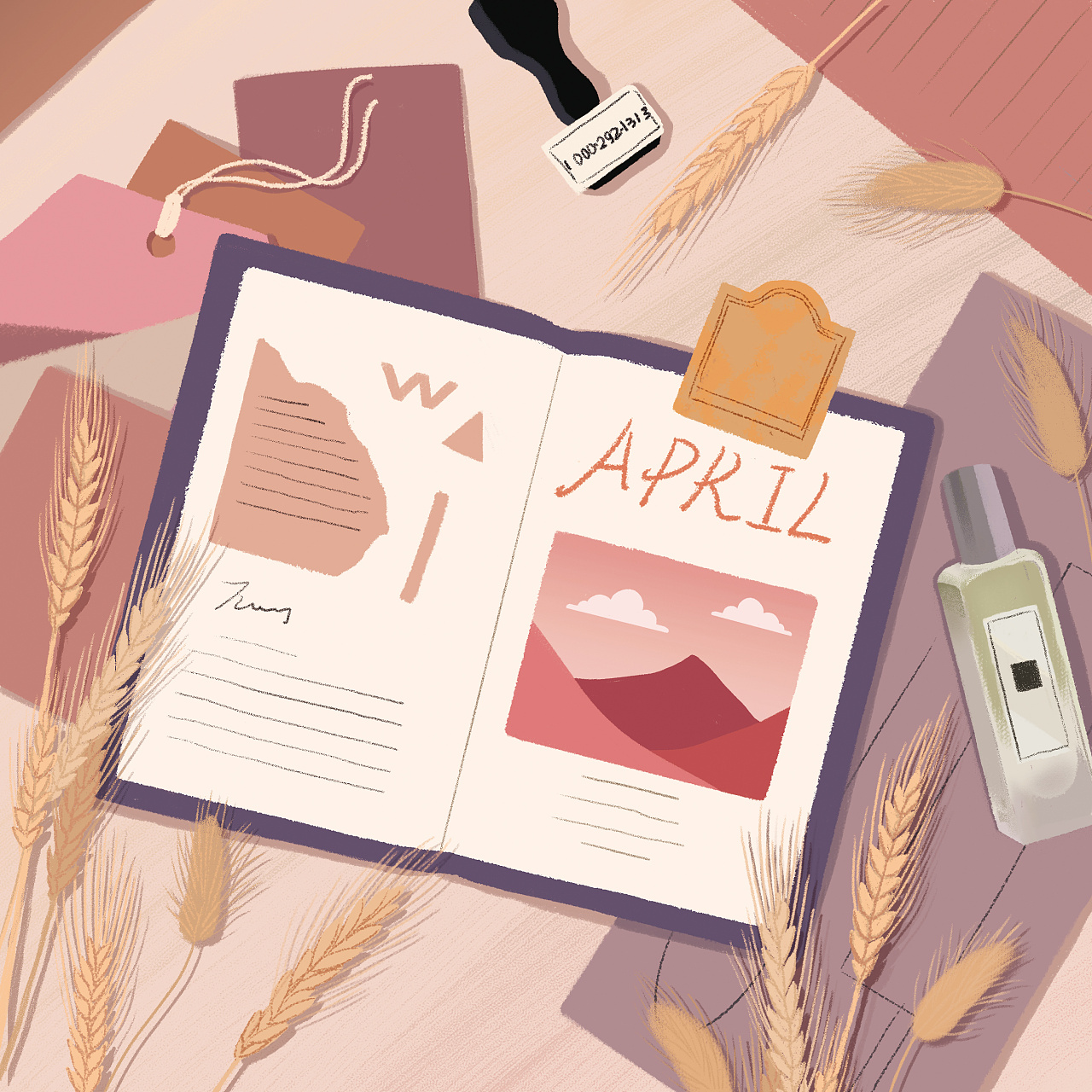 手账日历插画系列