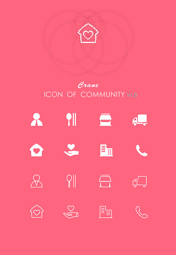 ICON OF COMMUNITY（图ZMTQyOTAwMTY=） - 图标 - 站酷设计师小鹤Carrie原创素材 - 站酷ZCOOL