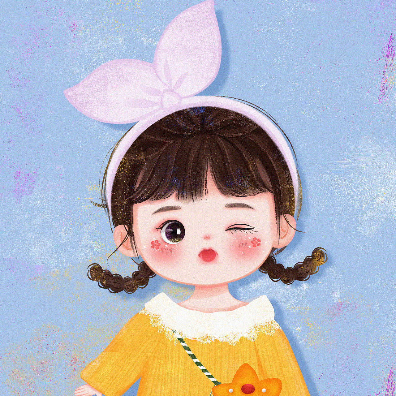 卡通小人物头像