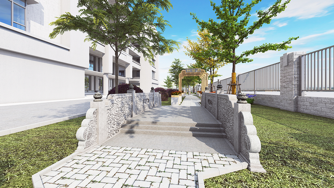 学校景观布置（图ZMjU4Njk5OTQ4） - 景观设计 - 站酷设计师海豚和珣子原创素材 - 站酷ZCOOL