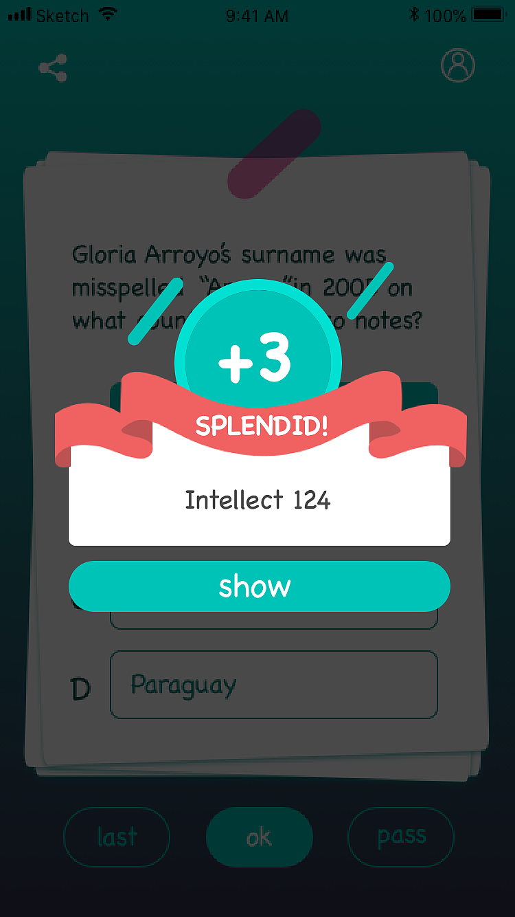 trivia quiz pro（图ZMTUxMDMyMjY0） - APP界面 - 站酷设计师果盘儿原创素材 - 站酷ZCOOL