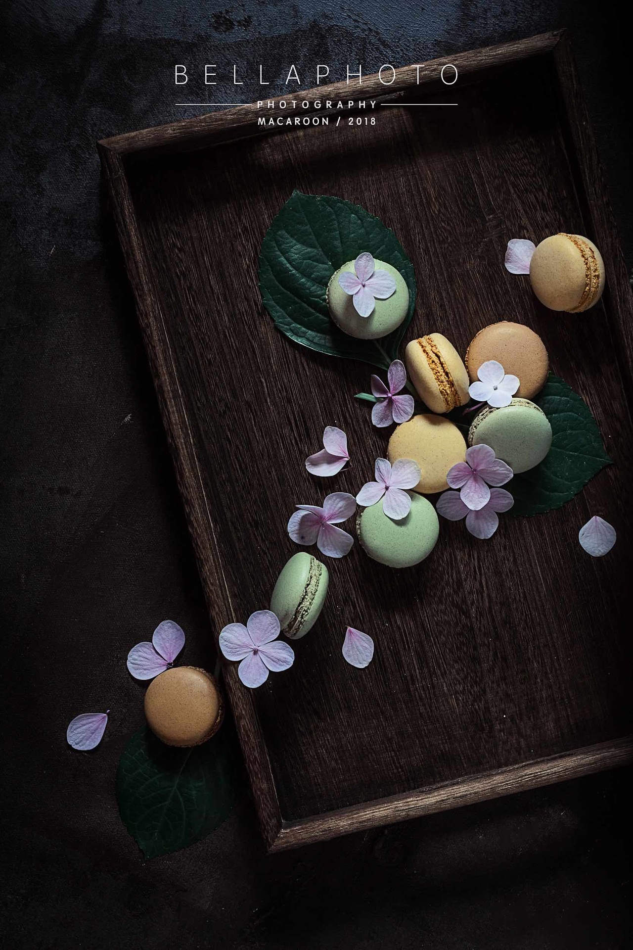 马卡龙与花
