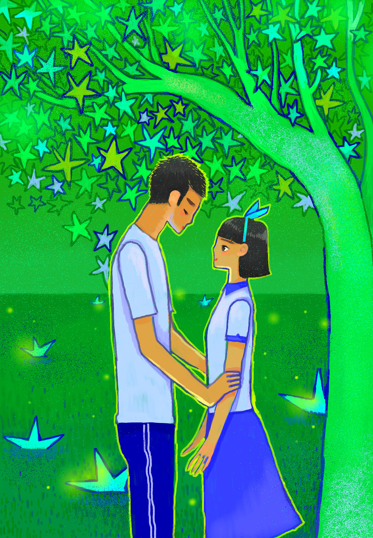 青年文摘彩色内插1|插画|商业插画|画画的河川小叔叔 - 原创作品