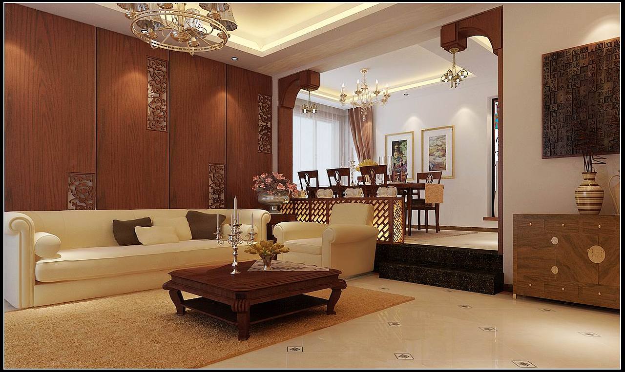 【别墅豪宅精品设计】江南新城别墅中式风格装修设计图欣赏