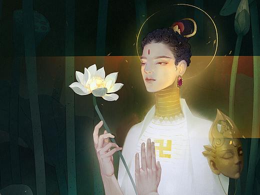一花一叶一如来 朵朵莲花观自在